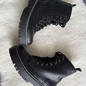 Sincerely Jules Black Combat Boots